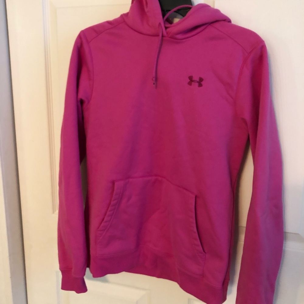 Pink under armour hoodie